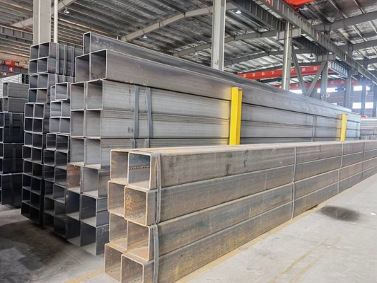 35mm Rectangular Steel Pipe Q235 Ss Rectangular Tube Carbon Black Iron
